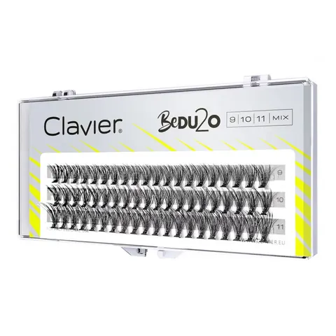 Clavier BeDU2O Double Volume kępki rzęs Mix 9-10-11mm