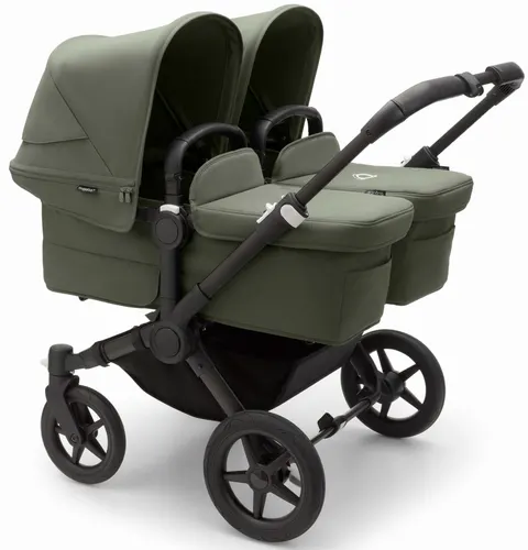 BUGABOO DONKEY 5 TWIN bliźniaczy wózek 2w1 | czarny stelaż