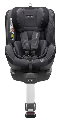 AVOVA SPERBER-FIX 61 I-SIZE fotelik dla dzieci 61-105 cm, do 20 kg | Grey&Black