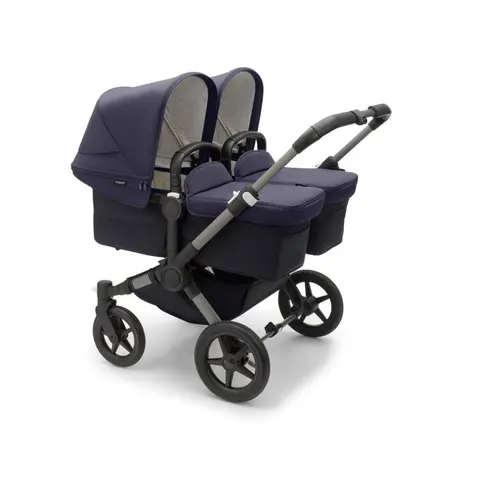 BUGABOO DONKEY 5 TWIN CLASSIC bliźniaczy wózek 2w1 | grafitowy stelaż