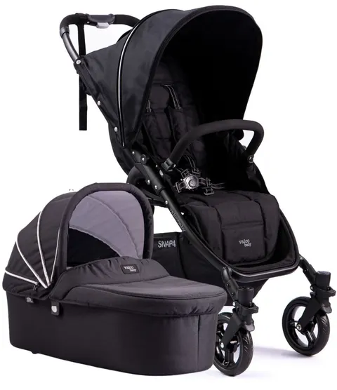VALCO BABY SNAP 4 lekki wózek głęboko spacerowy 2w1 | Coal Black