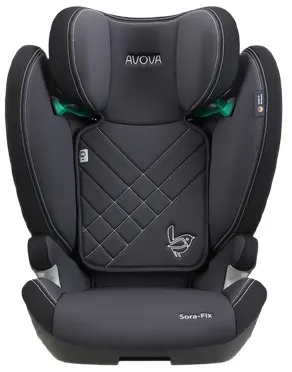 AVOVA SORA-FIX fotelik dla dzieci 100-150 cm | Grey Black