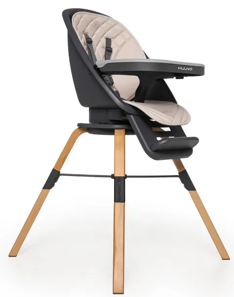 MUUVO CHOC 2 obrotowe krzesełko do karmienia | Beige