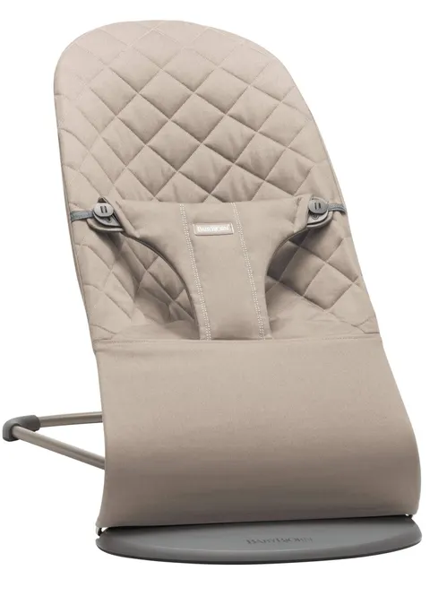 BABYBJORN - leżaczek BLISS COTTON, piaskowy szary