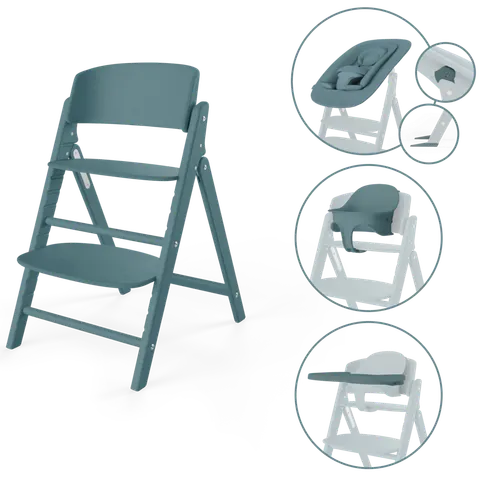 CYBEX Click & Fold 4w1 składane krzesełko dziecięce | Stone Blue