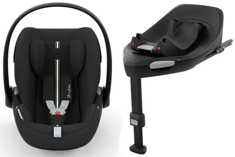 CYBEX fotelik dla noworodka Cloud G i-Size | Moon Black Plus | Baza ISOFIX