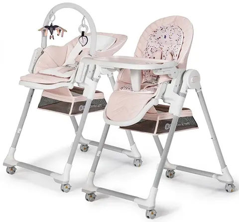 KINDERKRAFT LASTREE krzesełko do karmienia | Różowy
