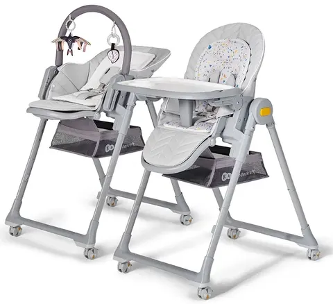 KINDERKRAFT LASTREE krzesełko do karmienia | Szary