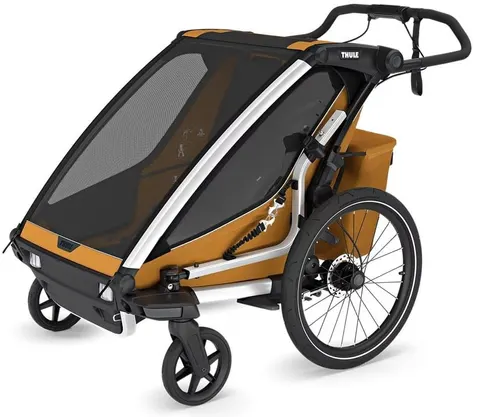 THULE CHARIOT SPORT 2 DOUBLE przyczepka rowerowa | Natural Gold