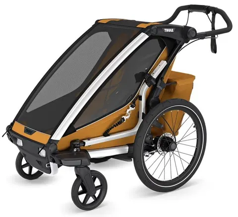 THULE CHARIOT SPORT 2 SINGLE przyczepka rowerowa | Natural Gold