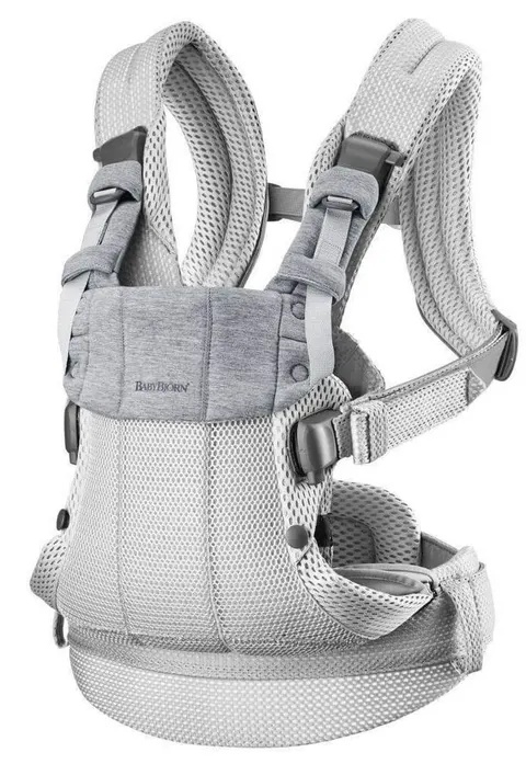 BABYBJORN HARMONY 3D MESH nosidełko dziecięce | Srebrny