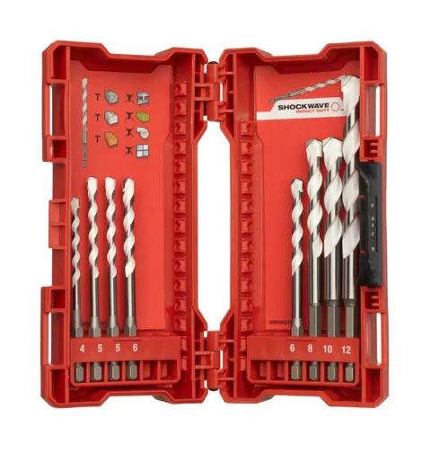 Wiertła uniwersalne udarowe Shockwave zestaw 8szt. [MILWAUKEE]