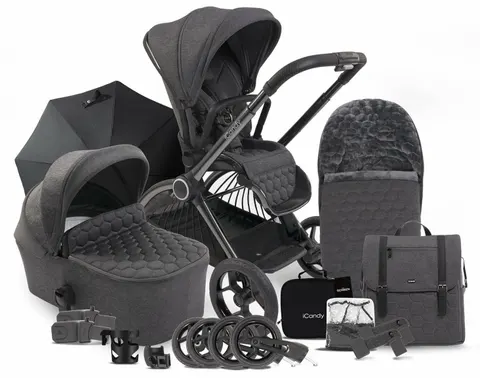 iCANDY CORE wózek 2w1 | zestaw akcesoriów | Dark Grey