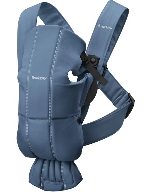 BABYBJORN MINI WOVEN nosidełko dla dzieci | Niebieski