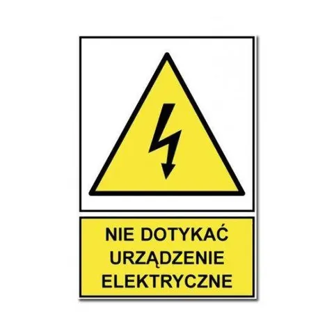 Tabliczka, znak ostrzegawczy, TZO 74X105S N.D.U.E.