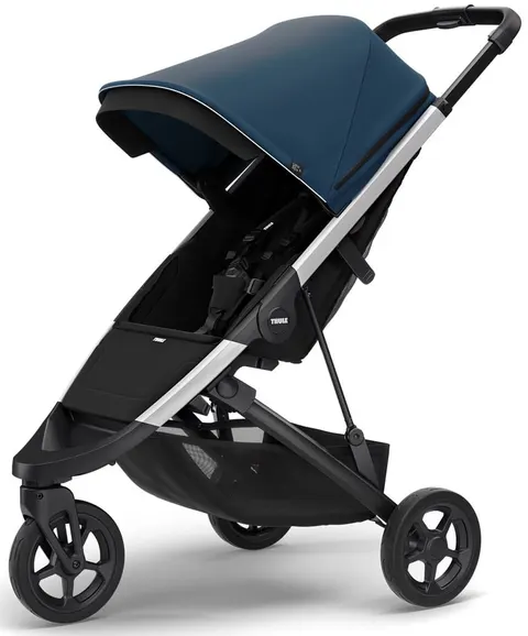 THULE SPRING wózek spacerowy | Majolica Blue on Aluminium
