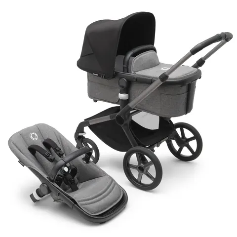 BUGABOO FOX 5 wózek dziecięcy 2w1 | Graphite / Grey Melange / Midnight Black