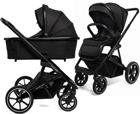 MUUVO SLICK 2.0 wózek głęboko spacerowy 2w1 | Classic Black