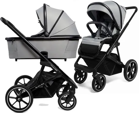 MUUVO SLICK 2.0 wózek głęboko spacerowy 2w1 | Light Grey