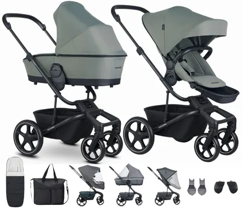 EASYWALKER HARVEY 5 wózek głęboko-spacerowy 2w1 + akcesoria XXL | Agave Green