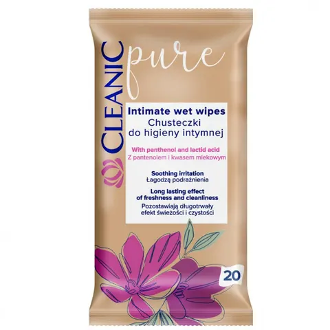 CLEANIC Chusteczki do higieny intymnej PURE, 20 szt