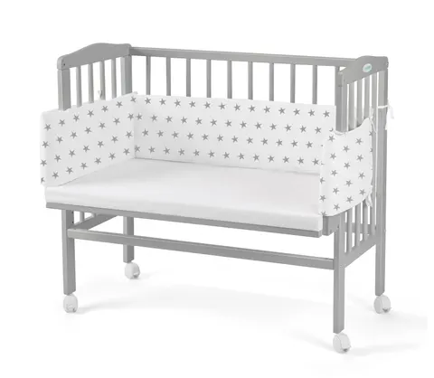 WALDIN łóżeczko dostawne 2w1 z osłonką | Grey / 8S1