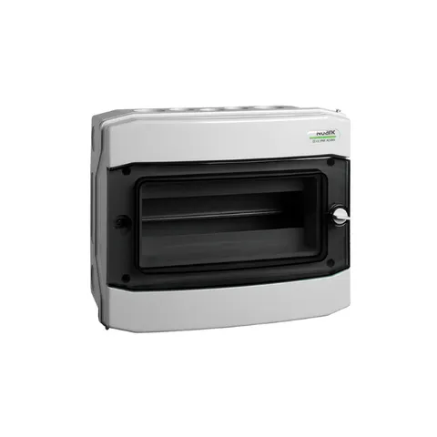 Rozdzielnica natynkowa hermetyczna 18 modułów IP65 400VAC 1500VDC z listwą N+PE, odporna na UV, drzwi przezroczyste, PHS 18T; 113263, NOARK ELECTRIC
