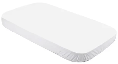 WALDIN prześcieradło bawełniane 123 x 73 cm | 7w1 | Białe