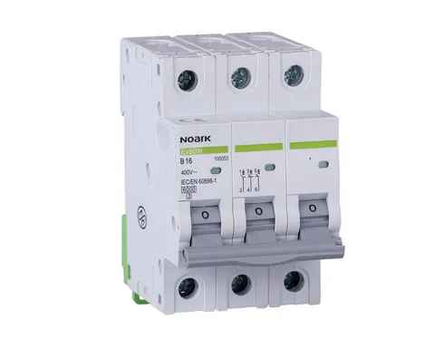 Wyłącznik nadprądowy 3P B 6A 6kA, Ex9BN 3P B6; 100049 NOARK ELECTRIC