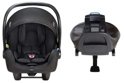 GRACO SNUGLITE fotelik dla noworodka | baza SNUGTURN | Midnight
