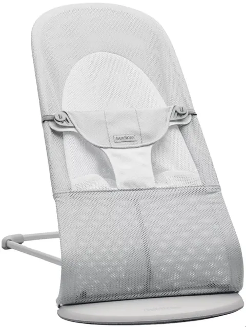 BABYBJORN - leżaczek BALANCE SOFT MESH - Szary/Biały