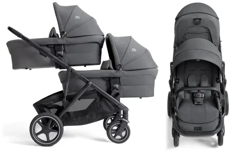 JOIE Signature VERSITI wózek bliźniaczy 2w1 | Ebony