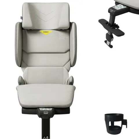 AXKID UP fotelik 100-150 cm | Beachgrass Beige + zestaw akcesoriów