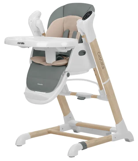 CARRELLO CASCATA Krzesełko do karmienia | Space Grey Wooden