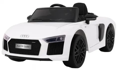 Audi R8 Spyder na akumulator Biały + Pilot
