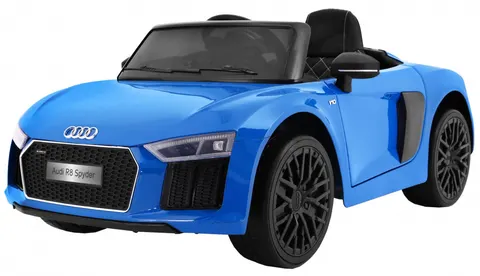 Audi R8 Spyder na akumulator Lakier Niebieski + Pilot