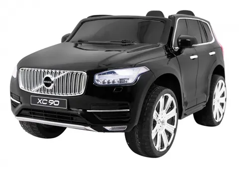 Volvo XC90 - SUV na akumulator dla dzieci Czarny + Pilot + Bagażnik + EVA