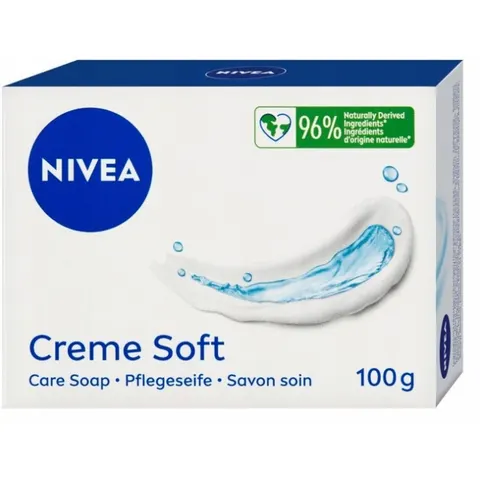 NIVEA CREME SOFT Mydło w kostce, 100 g