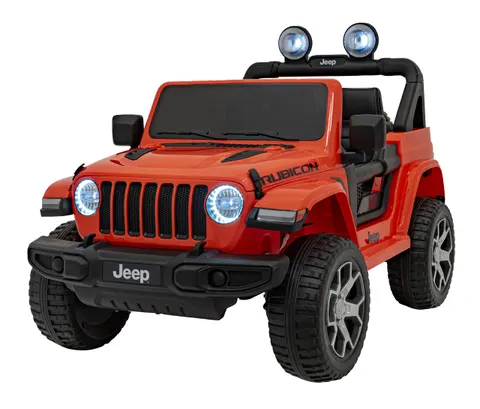Jeep Wrangler Rubicon na akumulator dla dzieci | Pomarańczowy