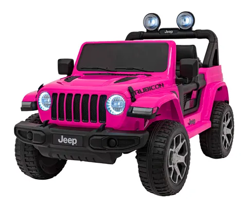 Jeep Wrangler Rubicon na akumulator dla dzieci | Różowy