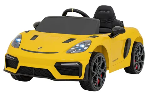 Auto na akumulator Porsche Spyder RS 718 | Żółty