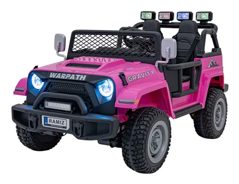 Auto na akumulator Off Road MONSTER | Różowy