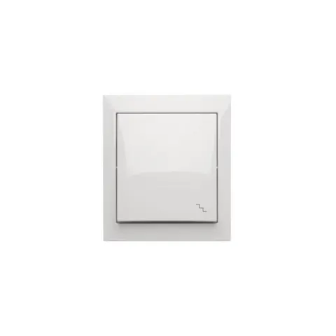 AQUACLICK Łącznik schodowy natynkowy, IP44, 10AX, 250V, zaciski śrubowe; biały