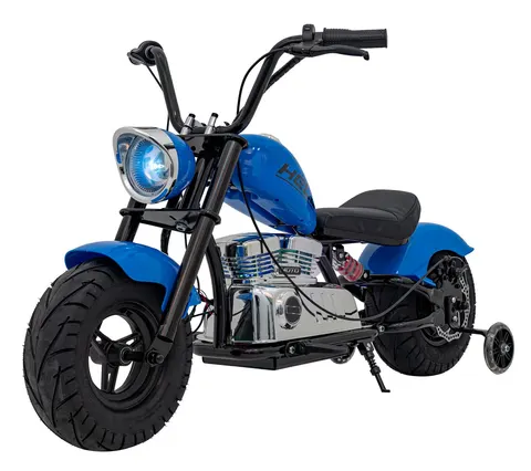 Motorek na akumulator Chopper Warrior | Niebieski