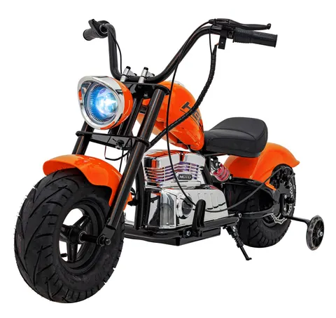 Motorek na akumulator Chopper Warrior | Pomarańczowy