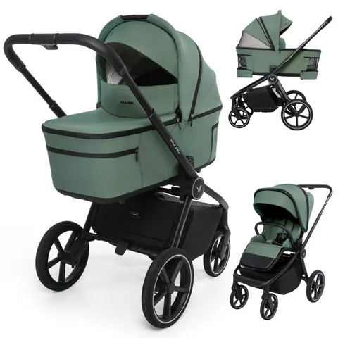 MUUVO FOLD wózek 2w1 ze składaną gondolą | Pine Green