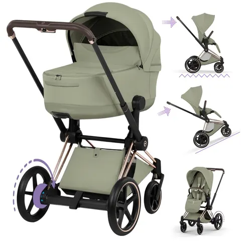 CYBEX ePRIAM 5.0 wózek 2w1 | Style Sage Green