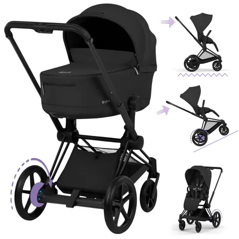 CYBEX ePRIAM 5.0 wózek 2w1 | Comfort Sepia Black / Matt Black