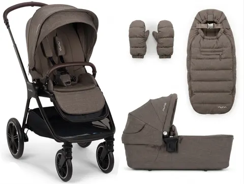 NUNA TRIV LX wózek głęboko spacerowy 2w1 | All-Season Chestnut