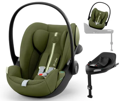Cybex Cloud G3 fotelik dla niemowlaka z bazą ISOFIX | Moss Green Plus